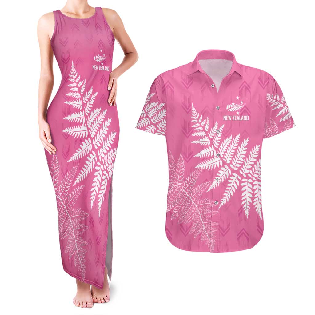New Zealand Lawn Bowls Breast Cancer Personalized Couples Matching Tank Maxi Dress and Hawaiian Shirt Wrap-Around Silver Fern - Aussie Hoodie