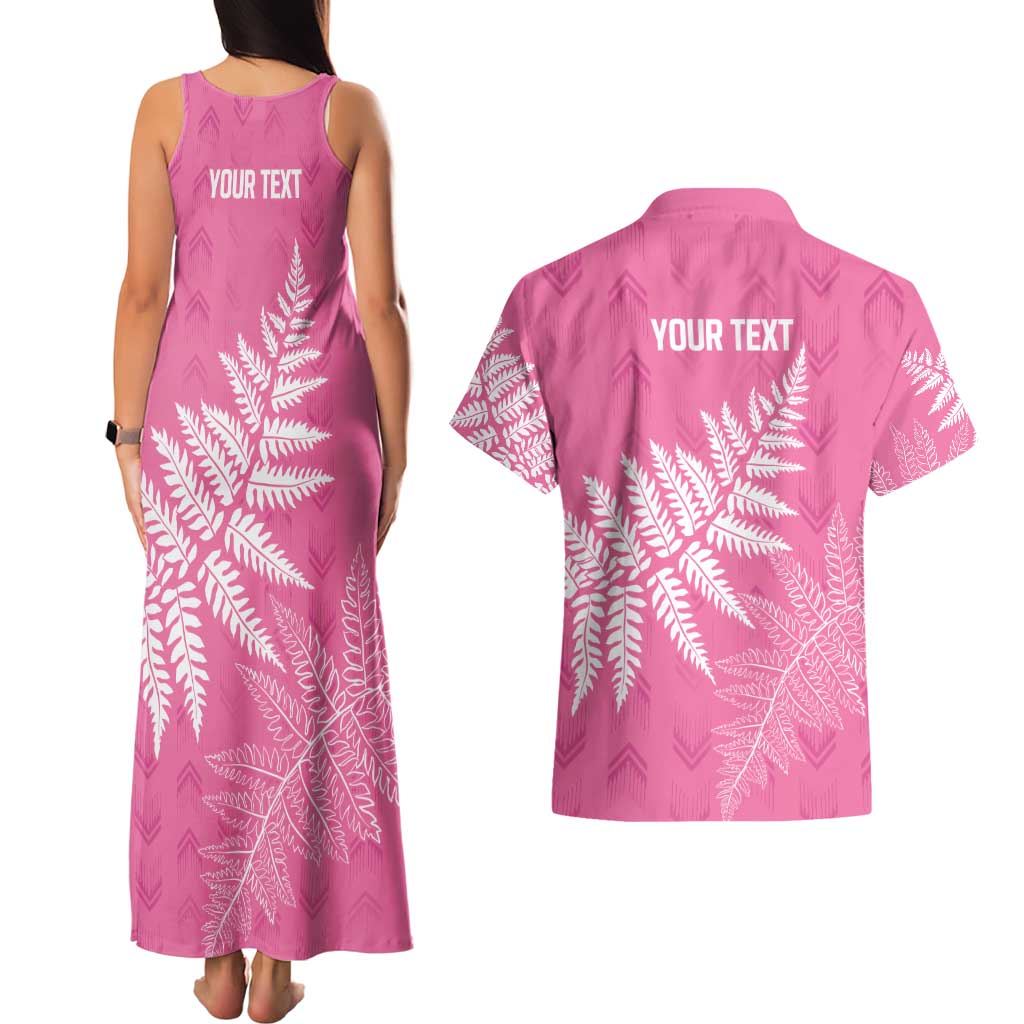 New Zealand Lawn Bowls Breast Cancer Personalized Couples Matching Tank Maxi Dress and Hawaiian Shirt Wrap-Around Silver Fern - Aussie Hoodie