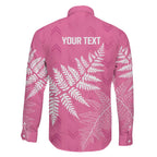 New Zealand Lawn Bowls Breast Cancer Personalized Family Matching Off Shoulder Maxi Dress and Hawaiian Shirt Wrap-Around Silver Fern - Aussie Hoodie