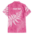 New Zealand Lawn Bowls Breast Cancer Personalized Family Matching Off Shoulder Short Dress and Hawaiian Shirt Wrap-Around Silver Fern - Aussie Hoodie