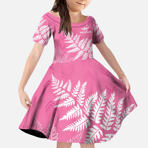 New Zealand Lawn Bowls Breast Cancer Personalized Family Matching Summer Maxi Dress and Hawaiian Shirt Wrap-Around Silver Fern - Aussie Hoodie