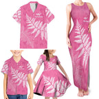 New Zealand Lawn Bowls Breast Cancer Personalized Family Matching Tank Maxi Dress and Hawaiian Shirt Wrap-Around Silver Fern - Aussie Hoodie