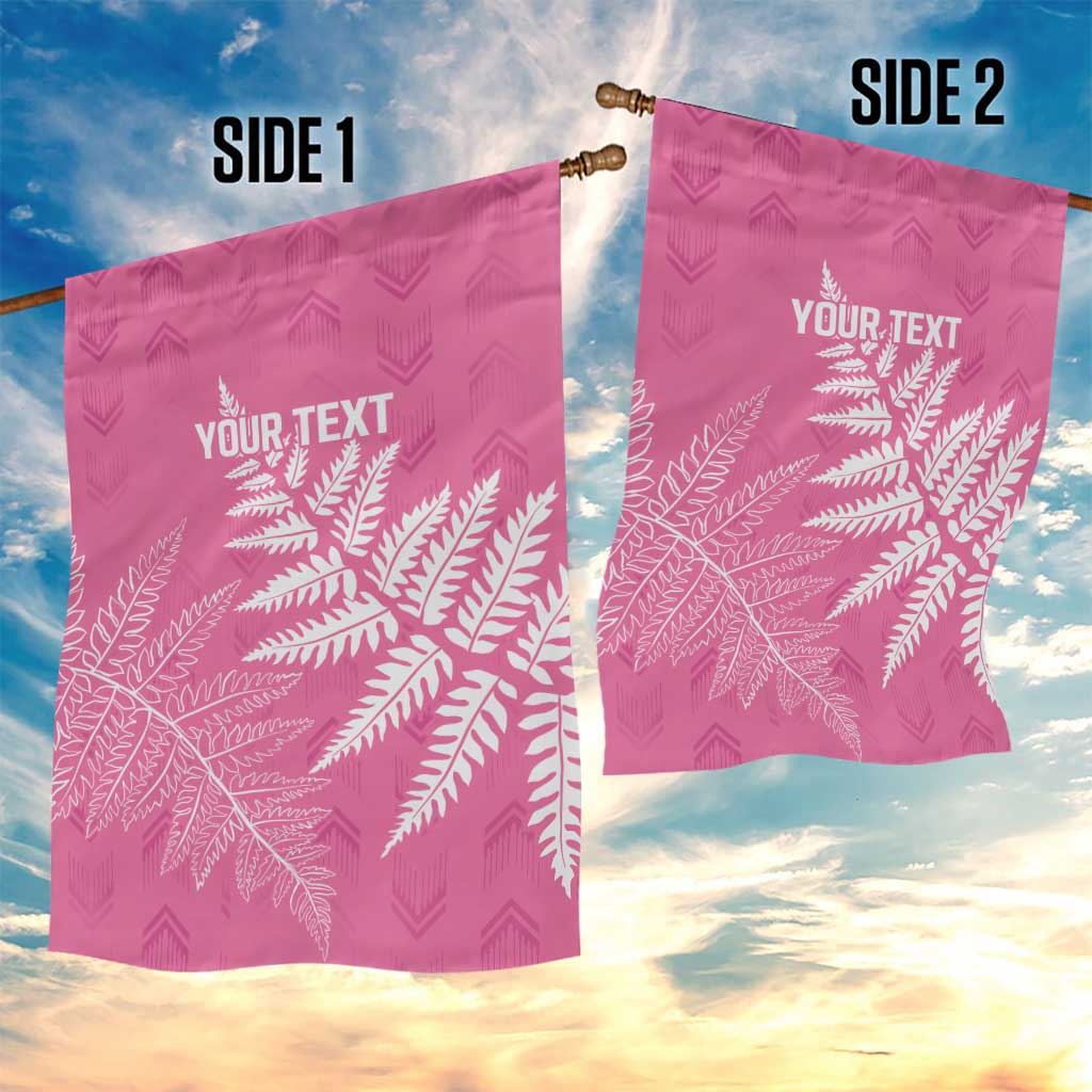 New Zealand Lawn Bowls Breast Cancer Personalized Garden Flag Wrap-Around Silver Fern - Aussie Hoodie