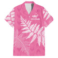 New Zealand Lawn Bowls Breast Cancer Personalized Hawaiian Shirt Wrap-Around Silver Fern - Aussie Hoodie