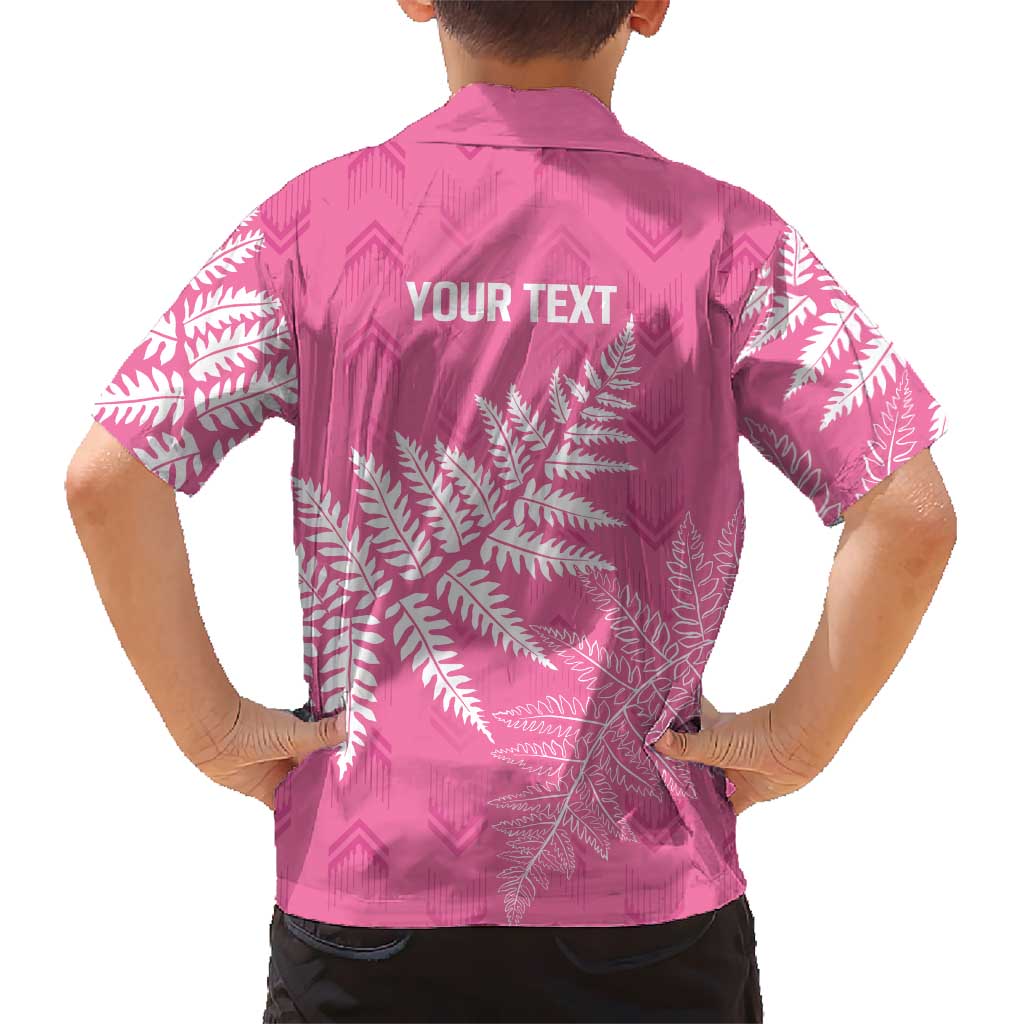 New Zealand Lawn Bowls Breast Cancer Personalized Hawaiian Shirt Wrap-Around Silver Fern - Aussie Hoodie