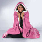 New Zealand Lawn Bowls Breast Cancer Personalized Hooded Blanket Wrap-Around Silver Fern - Aussie Hoodie