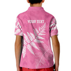 New Zealand Lawn Bowls Breast Cancer Personalized Kid Polo Shirt Wrap-Around Silver Fern - Aussie Hoodie