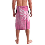 New Zealand Lawn Bowls Breast Cancer Personalized Lavalava Wrap-Around Silver Fern - Aussie Hoodie