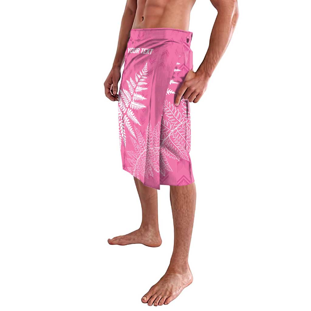New Zealand Lawn Bowls Breast Cancer Personalized Lavalava Wrap-Around Silver Fern - Aussie Hoodie
