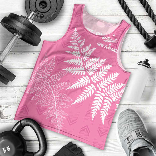 New Zealand Lawn Bowls Breast Cancer Personalized Men Tank Top Wrap-Around Silver Fern - Aussie Hoodie