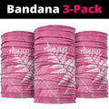 New Zealand Lawn Bowls Breast Cancer Personalized Neck Gaiter Wrap-Around Silver Fern - Aussie Hoodie