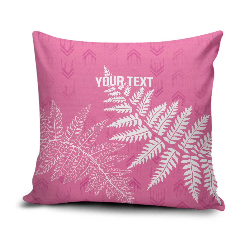 New Zealand Lawn Bowls Breast Cancer Personalized Pillow Cover Wrap-Around Silver Fern - Aussie Hoodie