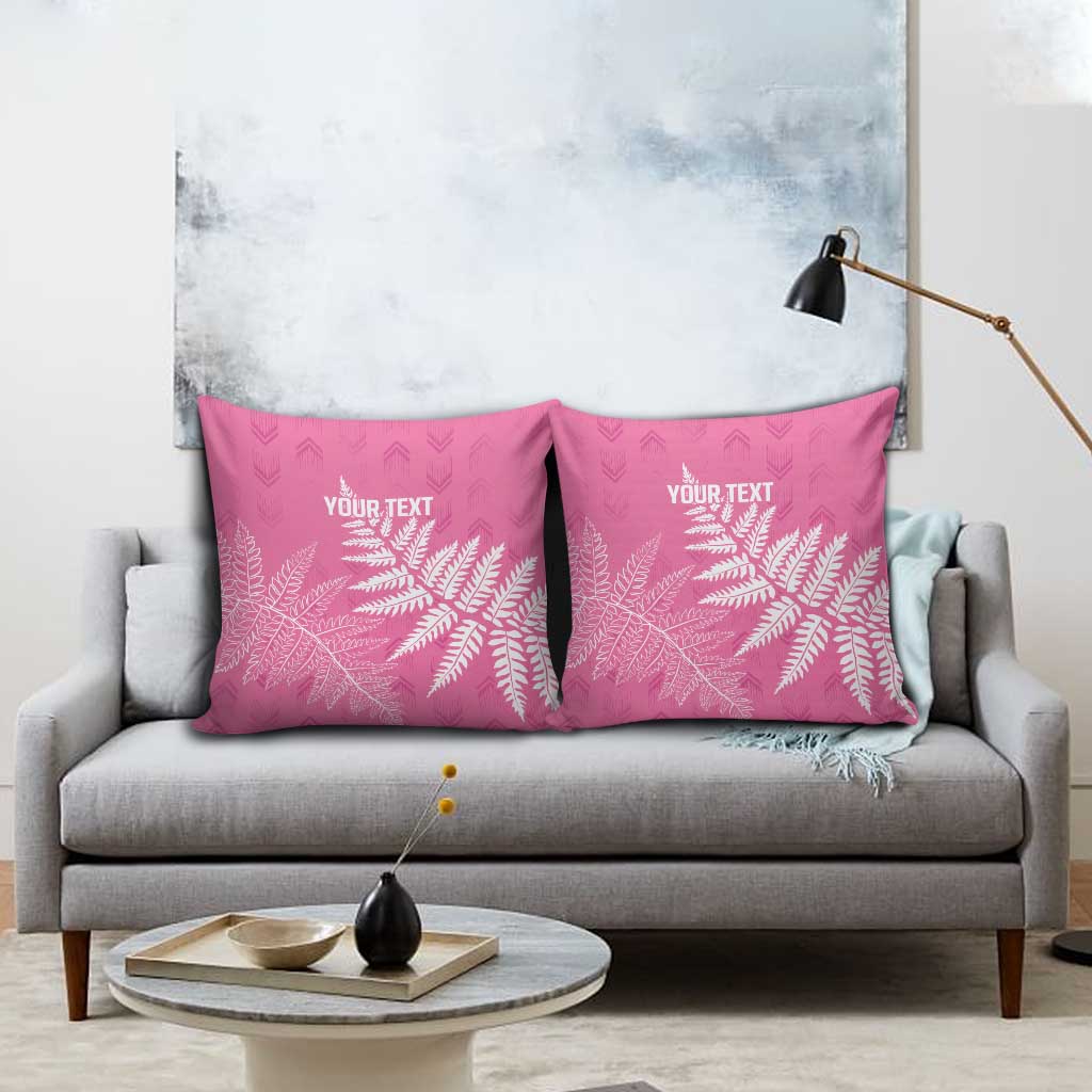New Zealand Lawn Bowls Breast Cancer Personalized Pillow Cover Wrap-Around Silver Fern - Aussie Hoodie