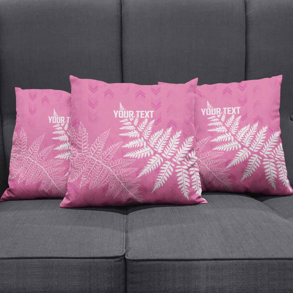 New Zealand Lawn Bowls Breast Cancer Personalized Pillow Cover Wrap-Around Silver Fern - Aussie Hoodie