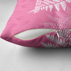 New Zealand Lawn Bowls Breast Cancer Personalized Pillow Cover Wrap-Around Silver Fern - Aussie Hoodie