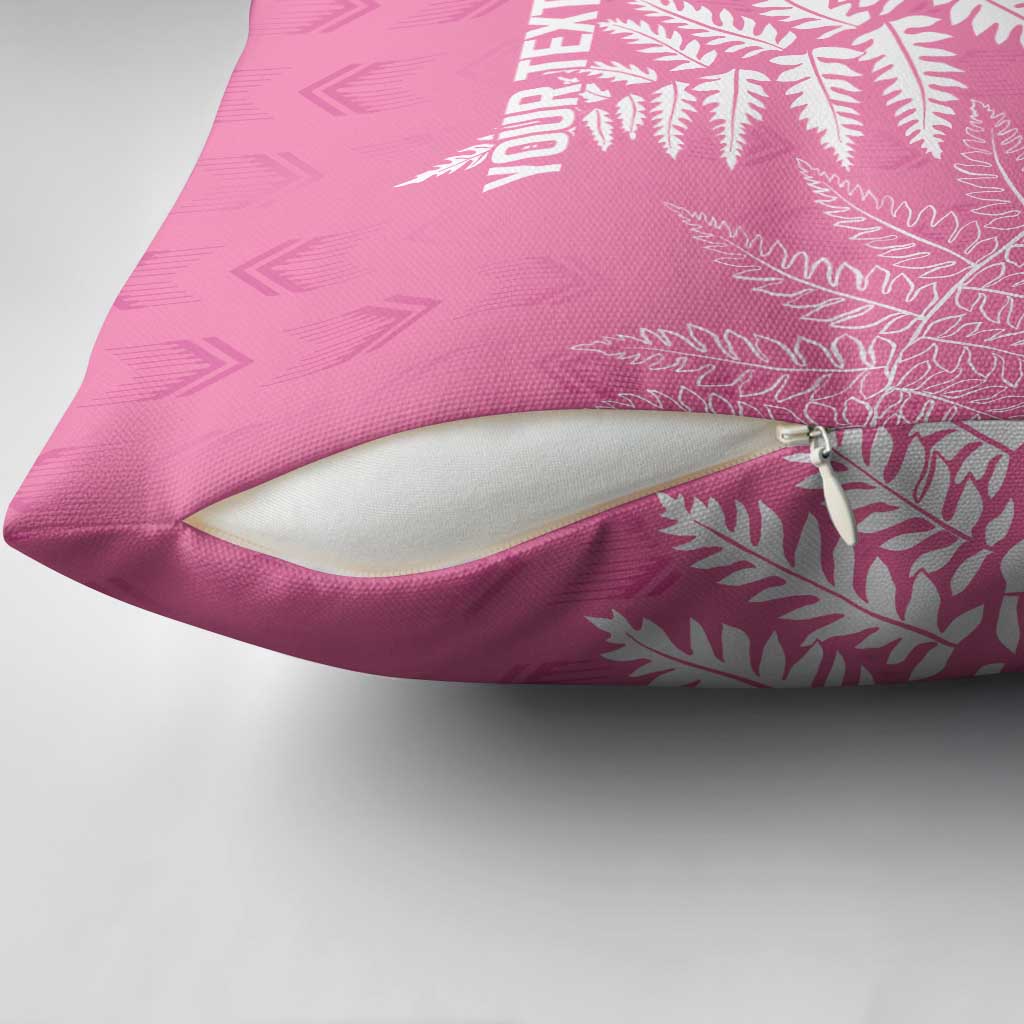 New Zealand Lawn Bowls Breast Cancer Personalized Pillow Cover Wrap-Around Silver Fern - Aussie Hoodie