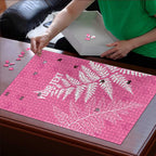 New Zealand Lawn Bowls Breast Cancer Personalized Puzzle Wrap-Around Silver Fern - Aussie Hoodie