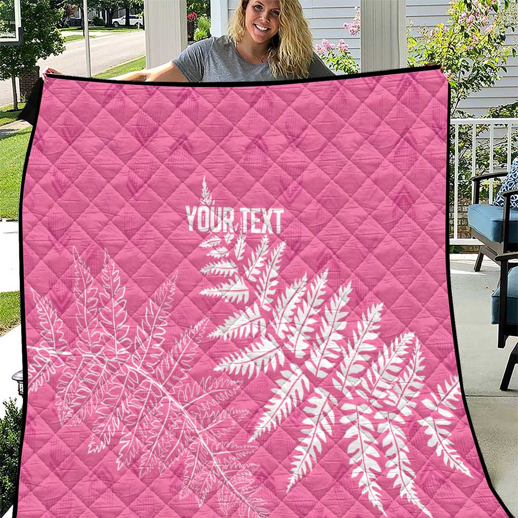 New Zealand Lawn Bowls Breast Cancer Personalized Quilt Wrap-Around Silver Fern - Aussie Hoodie