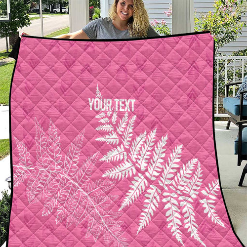 New Zealand Lawn Bowls Breast Cancer Personalized Quilt Wrap-Around Silver Fern - Aussie Hoodie