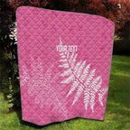 New Zealand Lawn Bowls Breast Cancer Personalized Quilt Wrap-Around Silver Fern - Aussie Hoodie
