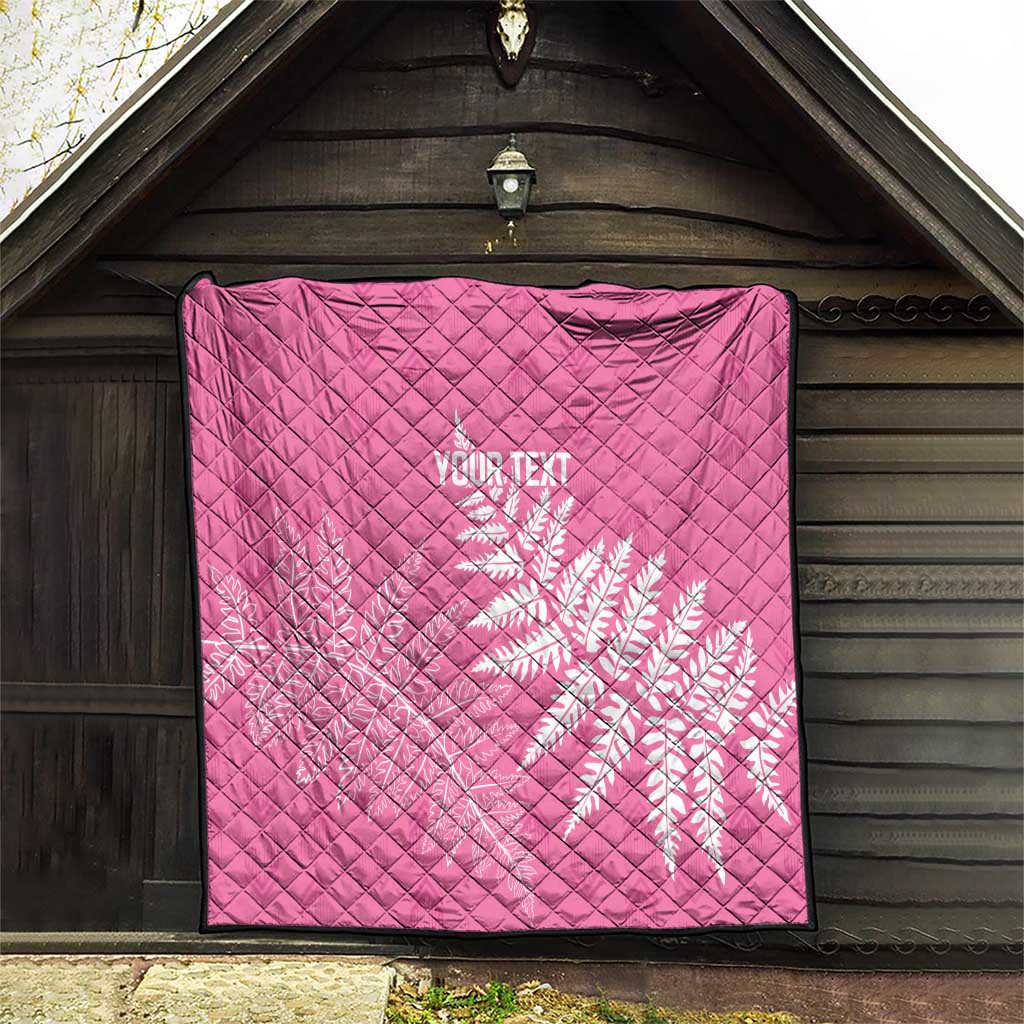 New Zealand Lawn Bowls Breast Cancer Personalized Quilt Wrap-Around Silver Fern - Aussie Hoodie