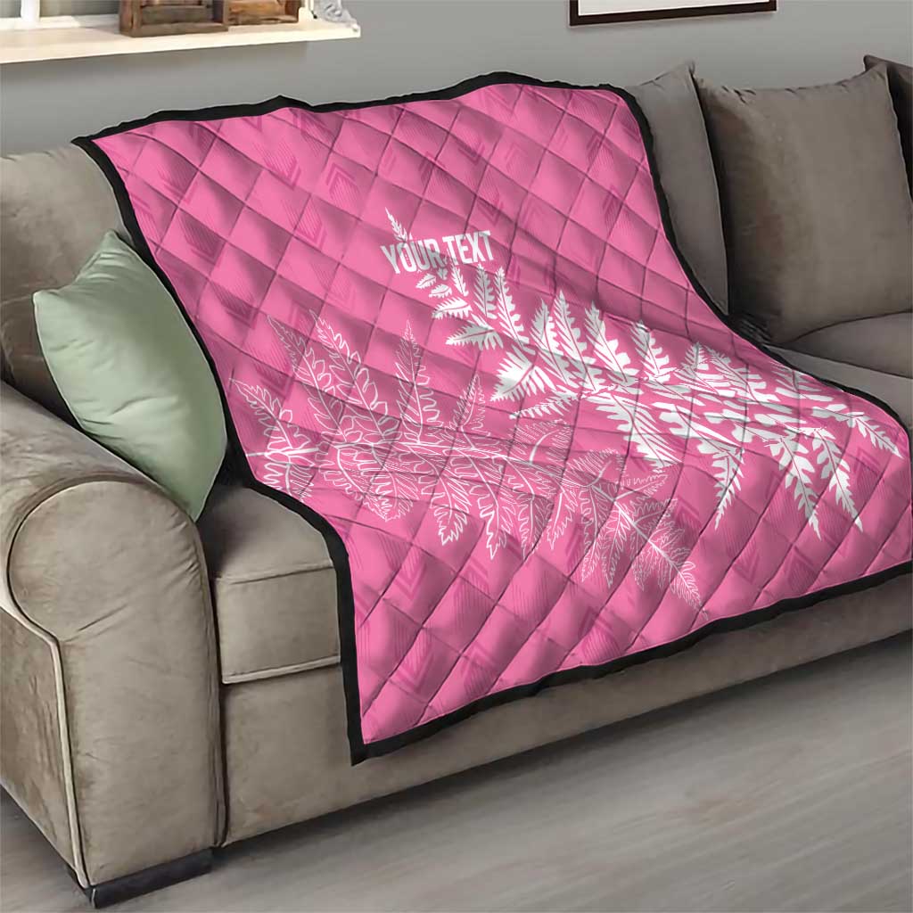 New Zealand Lawn Bowls Breast Cancer Personalized Quilt Wrap-Around Silver Fern - Aussie Hoodie