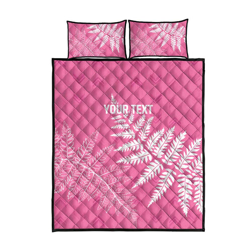 New Zealand Lawn Bowls Breast Cancer Personalized Quilt Bed Set Wrap-Around Silver Fern - Aussie Hoodie