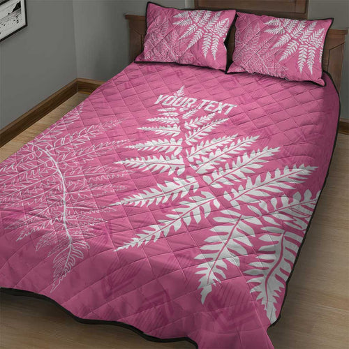 New Zealand Lawn Bowls Breast Cancer Personalized Quilt Bed Set Wrap-Around Silver Fern - Aussie Hoodie