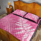 New Zealand Lawn Bowls Breast Cancer Personalized Quilt Bed Set Wrap-Around Silver Fern - Aussie Hoodie