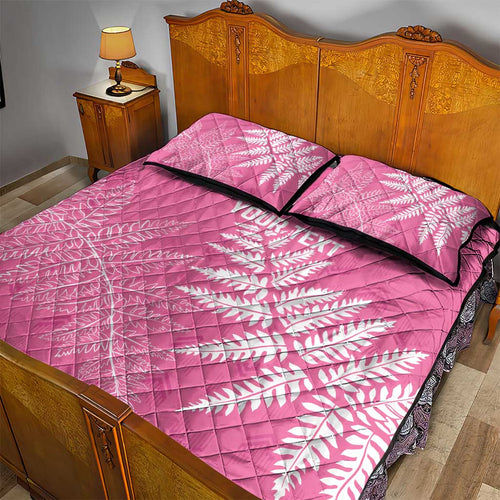New Zealand Lawn Bowls Breast Cancer Personalized Quilt Bed Set Wrap-Around Silver Fern - Aussie Hoodie