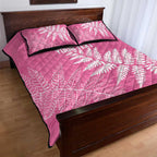 New Zealand Lawn Bowls Breast Cancer Personalized Quilt Bed Set Wrap-Around Silver Fern - Aussie Hoodie