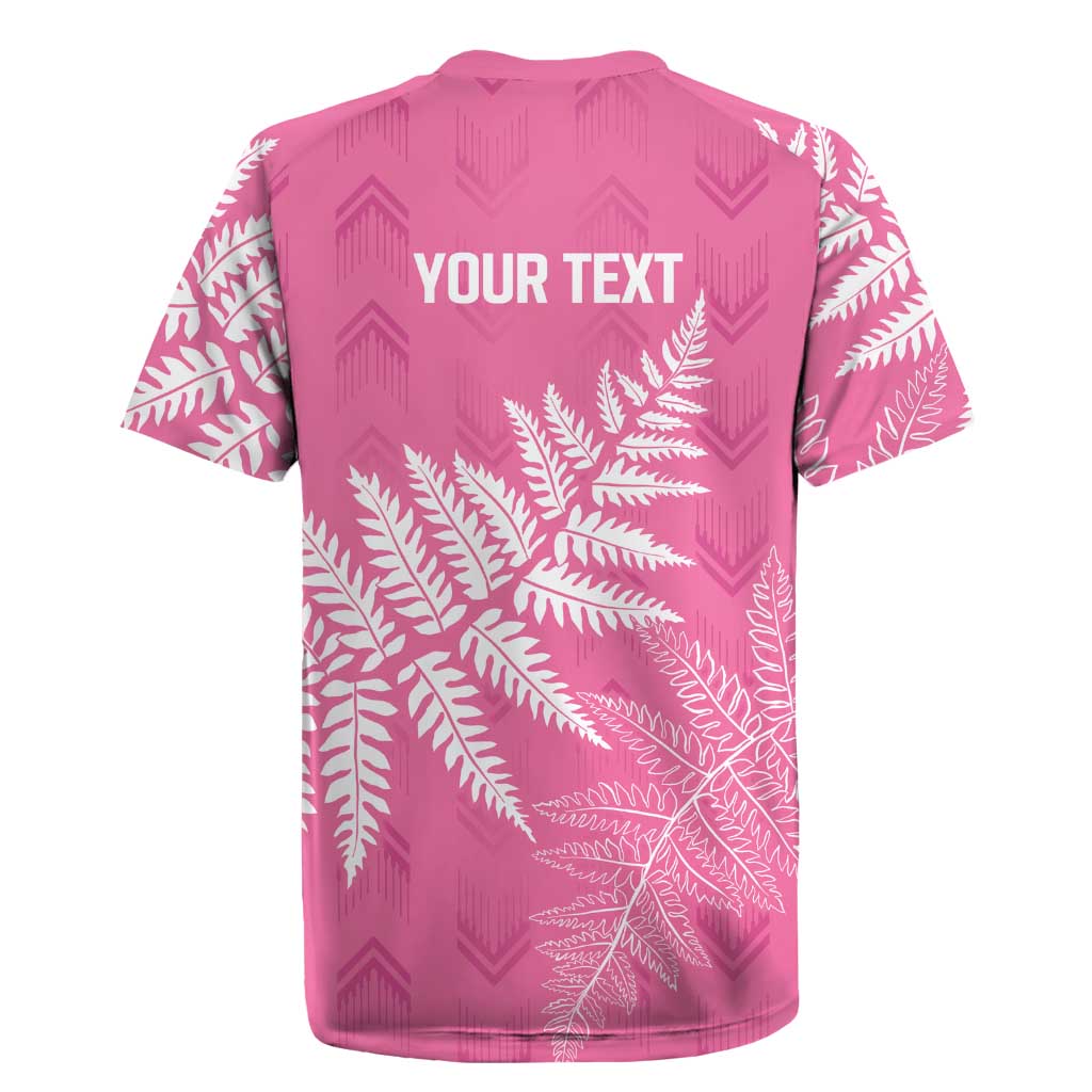 New Zealand Lawn Bowls Breast Cancer Personalized Rugby Jersey Wrap-Around Silver Fern - Aussie Hoodie