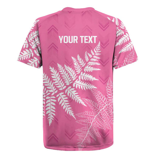 New Zealand Lawn Bowls Breast Cancer Personalized Rugby Jersey Wrap-Around Silver Fern - Aussie Hoodie