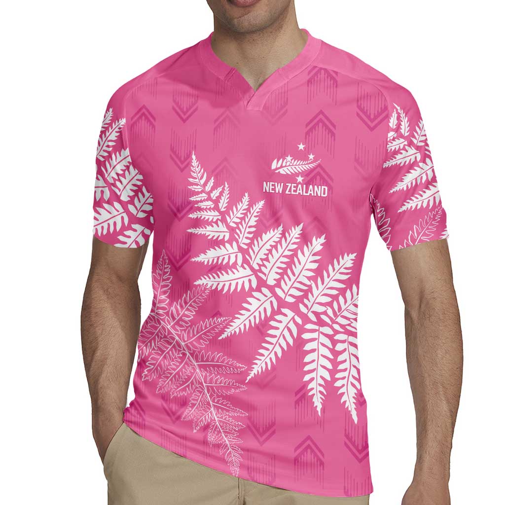 New Zealand Lawn Bowls Breast Cancer Personalized Rugby Jersey Wrap-Around Silver Fern - Aussie Hoodie