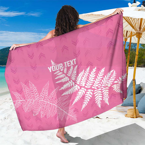 New Zealand Lawn Bowls Breast Cancer Personalized Sarong Wrap-Around Silver Fern - Aussie Hoodie