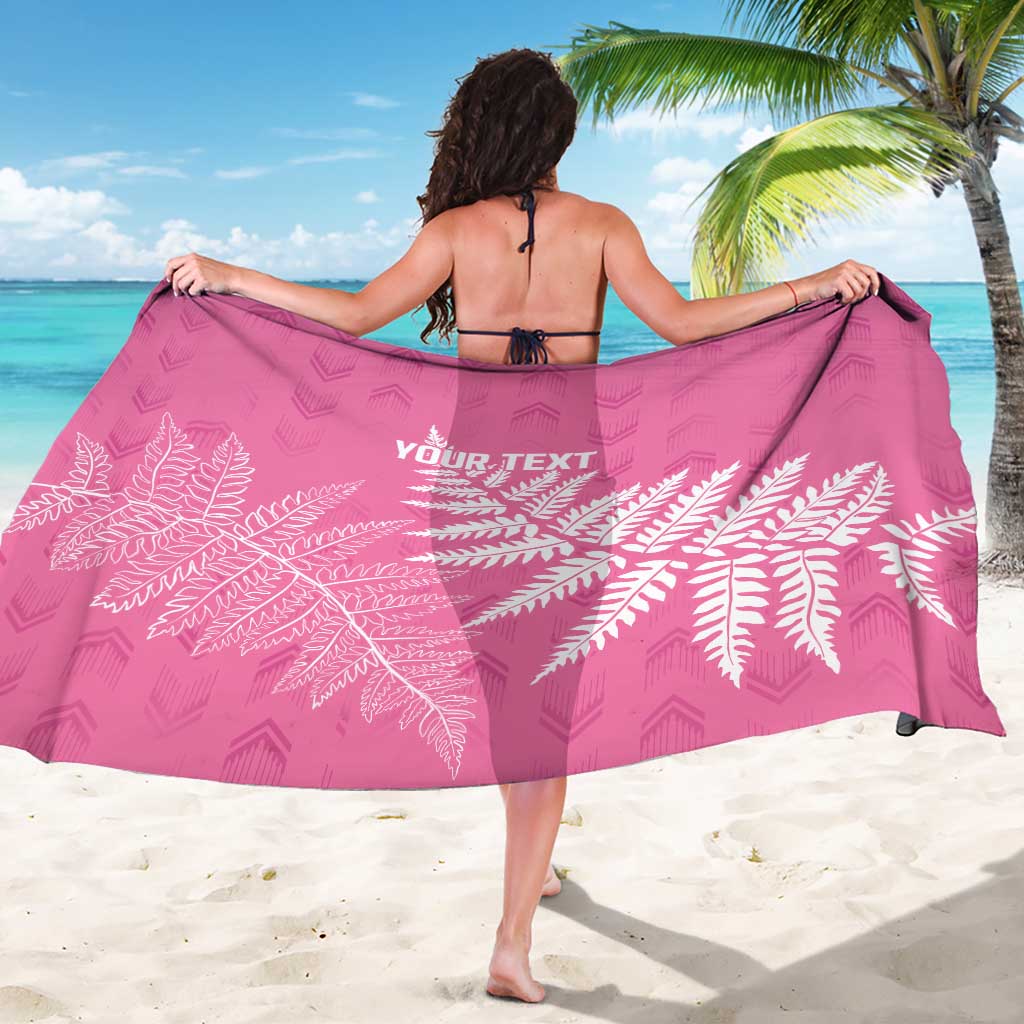 New Zealand Lawn Bowls Breast Cancer Personalized Sarong Wrap-Around Silver Fern - Aussie Hoodie