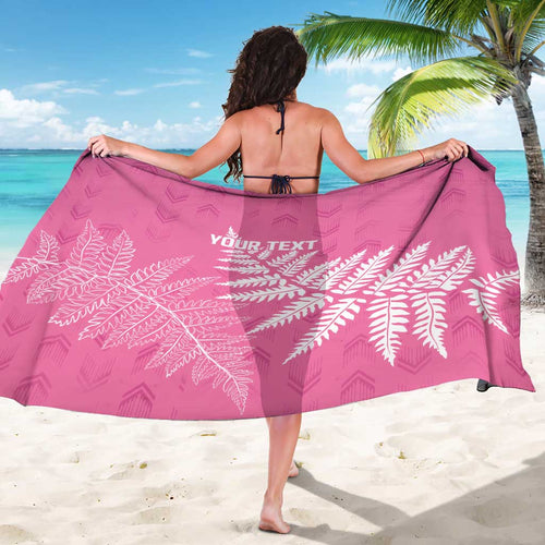 New Zealand Lawn Bowls Breast Cancer Personalized Sarong Wrap-Around Silver Fern - Aussie Hoodie
