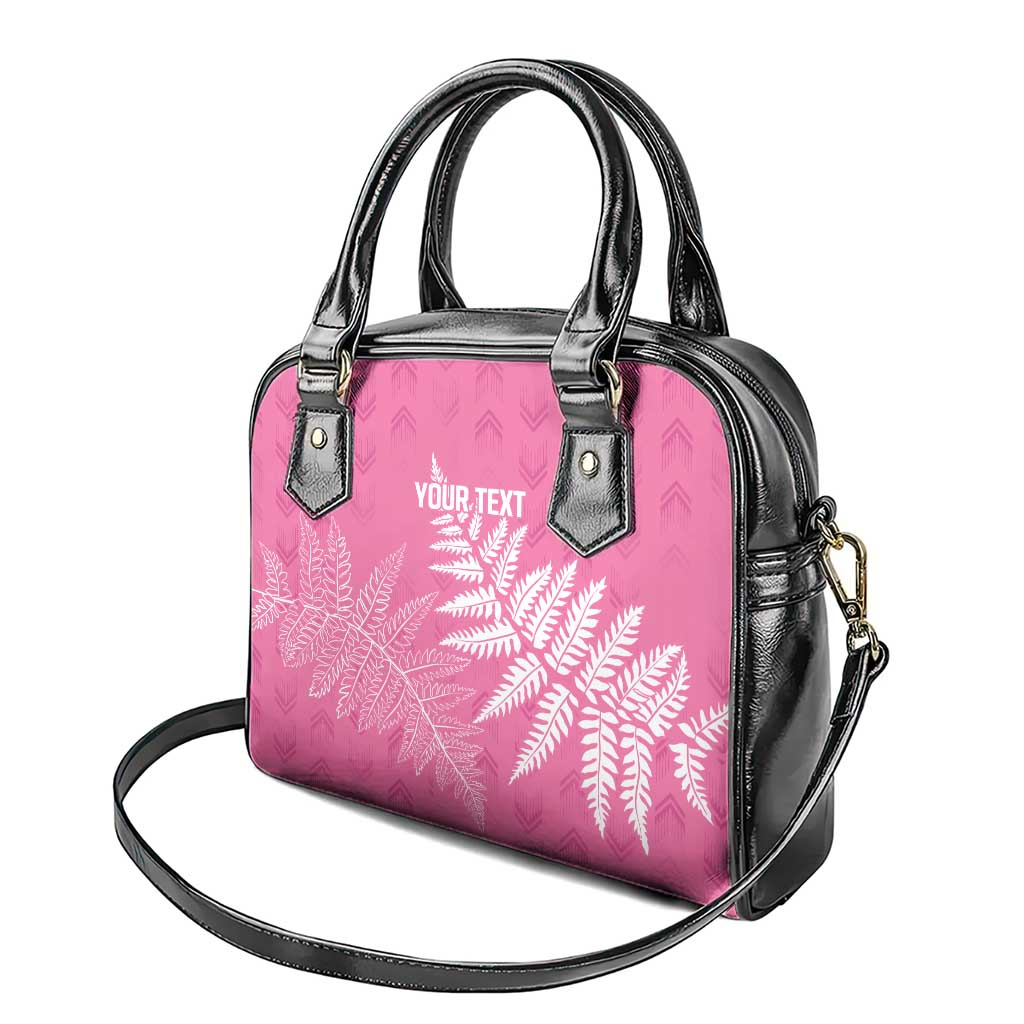 New Zealand Lawn Bowls Breast Cancer Personalized Shoulder Handbag Wrap-Around Silver Fern - Aussie Hoodie