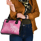 New Zealand Lawn Bowls Breast Cancer Personalized Shoulder Handbag Wrap-Around Silver Fern - Aussie Hoodie