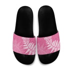 New Zealand Lawn Bowls Breast Cancer Personalized Slide Sandals Wrap-Around Silver Fern - Aussie Hoodie