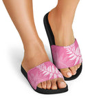 New Zealand Lawn Bowls Breast Cancer Personalized Slide Sandals Wrap-Around Silver Fern - Aussie Hoodie