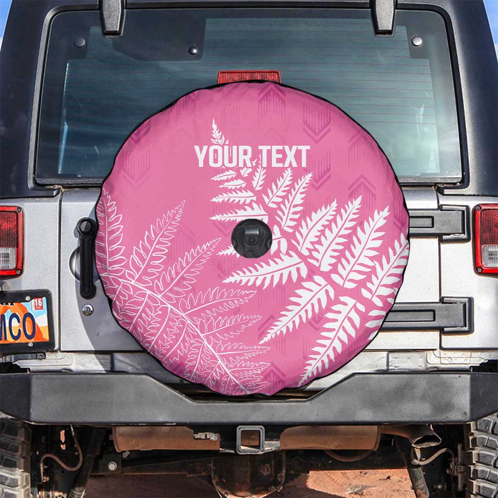 New Zealand Lawn Bowls Breast Cancer Personalized Spare Tire Cover Wrap-Around Silver Fern - Aussie Hoodie