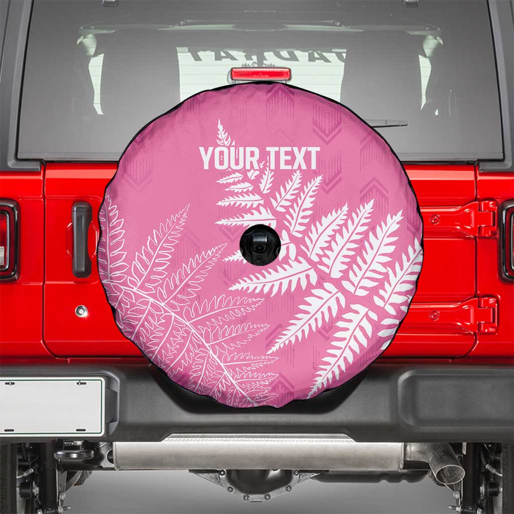 New Zealand Lawn Bowls Breast Cancer Personalized Spare Tire Cover Wrap-Around Silver Fern - Aussie Hoodie