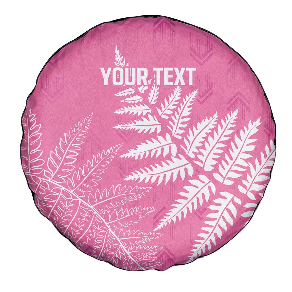 New Zealand Lawn Bowls Breast Cancer Personalized Spare Tire Cover Wrap-Around Silver Fern - Aussie Hoodie