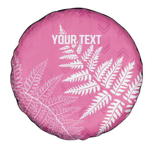 New Zealand Lawn Bowls Breast Cancer Personalized Spare Tire Cover Wrap-Around Silver Fern - Aussie Hoodie
