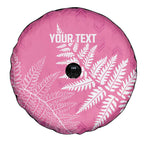 New Zealand Lawn Bowls Breast Cancer Personalized Spare Tire Cover Wrap-Around Silver Fern - Aussie Hoodie