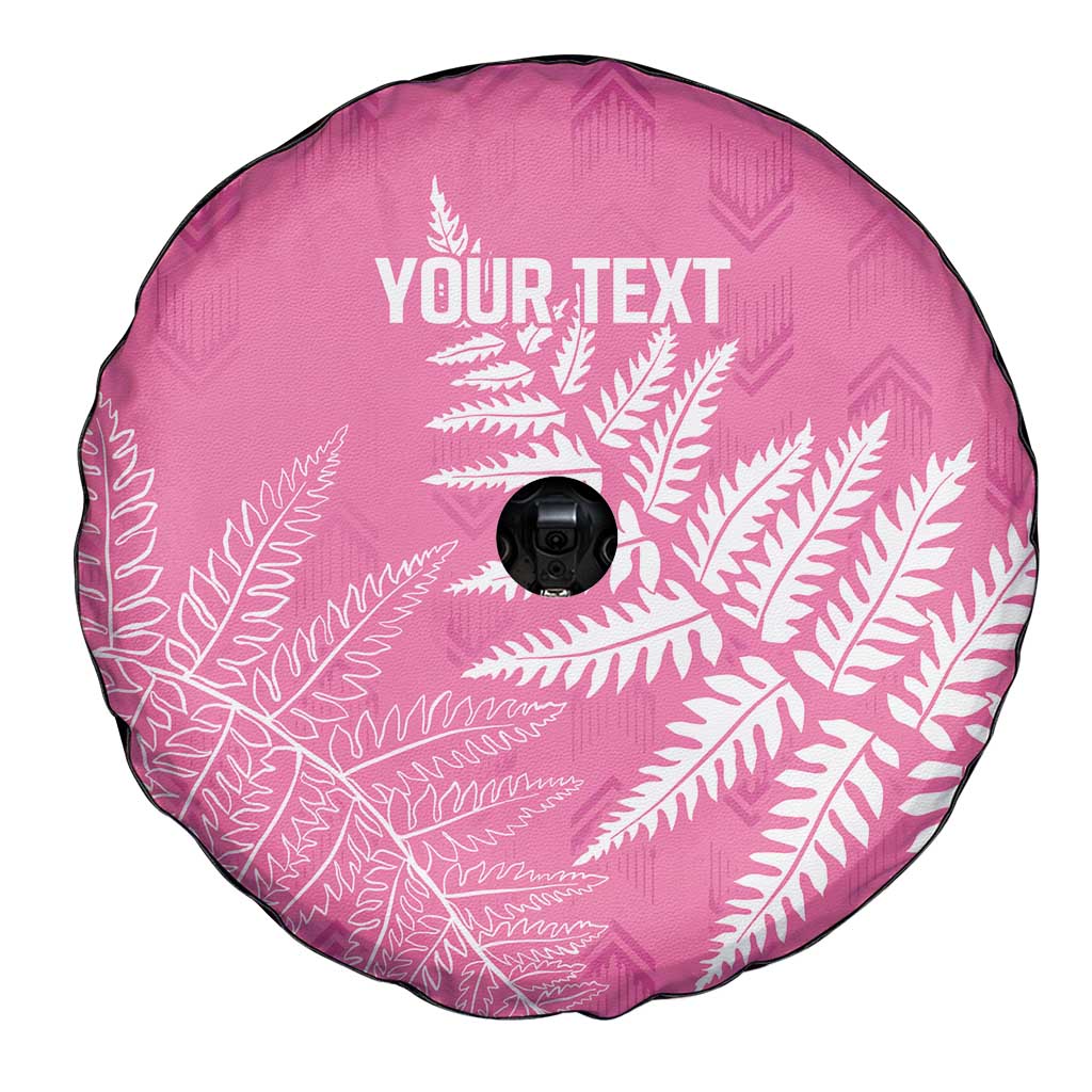 New Zealand Lawn Bowls Breast Cancer Personalized Spare Tire Cover Wrap-Around Silver Fern - Aussie Hoodie