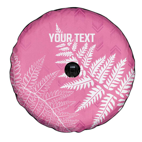New Zealand Lawn Bowls Breast Cancer Personalized Spare Tire Cover Wrap-Around Silver Fern - Aussie Hoodie