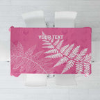 New Zealand Lawn Bowls Breast Cancer Personalized Tablecloth Wrap-Around Silver Fern - Aussie Hoodie