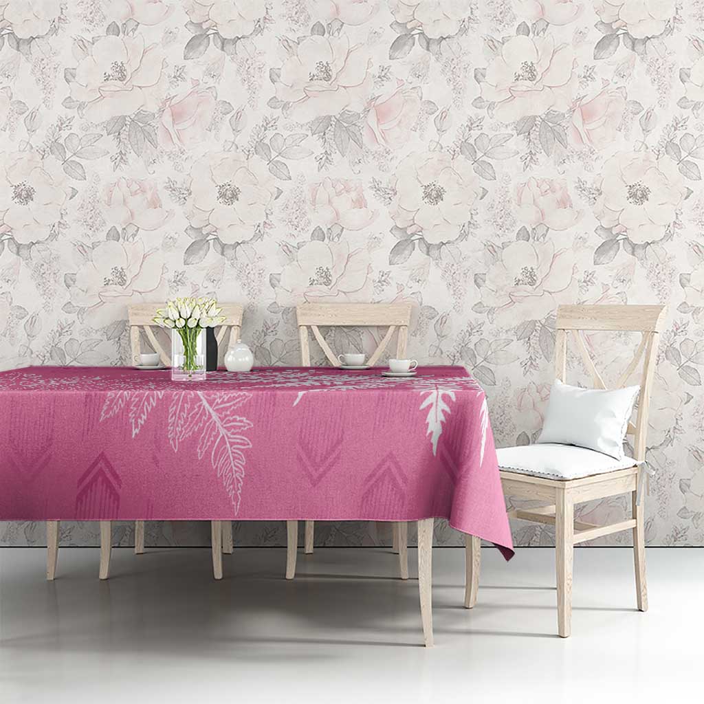 New Zealand Lawn Bowls Breast Cancer Personalized Tablecloth Wrap-Around Silver Fern - Aussie Hoodie